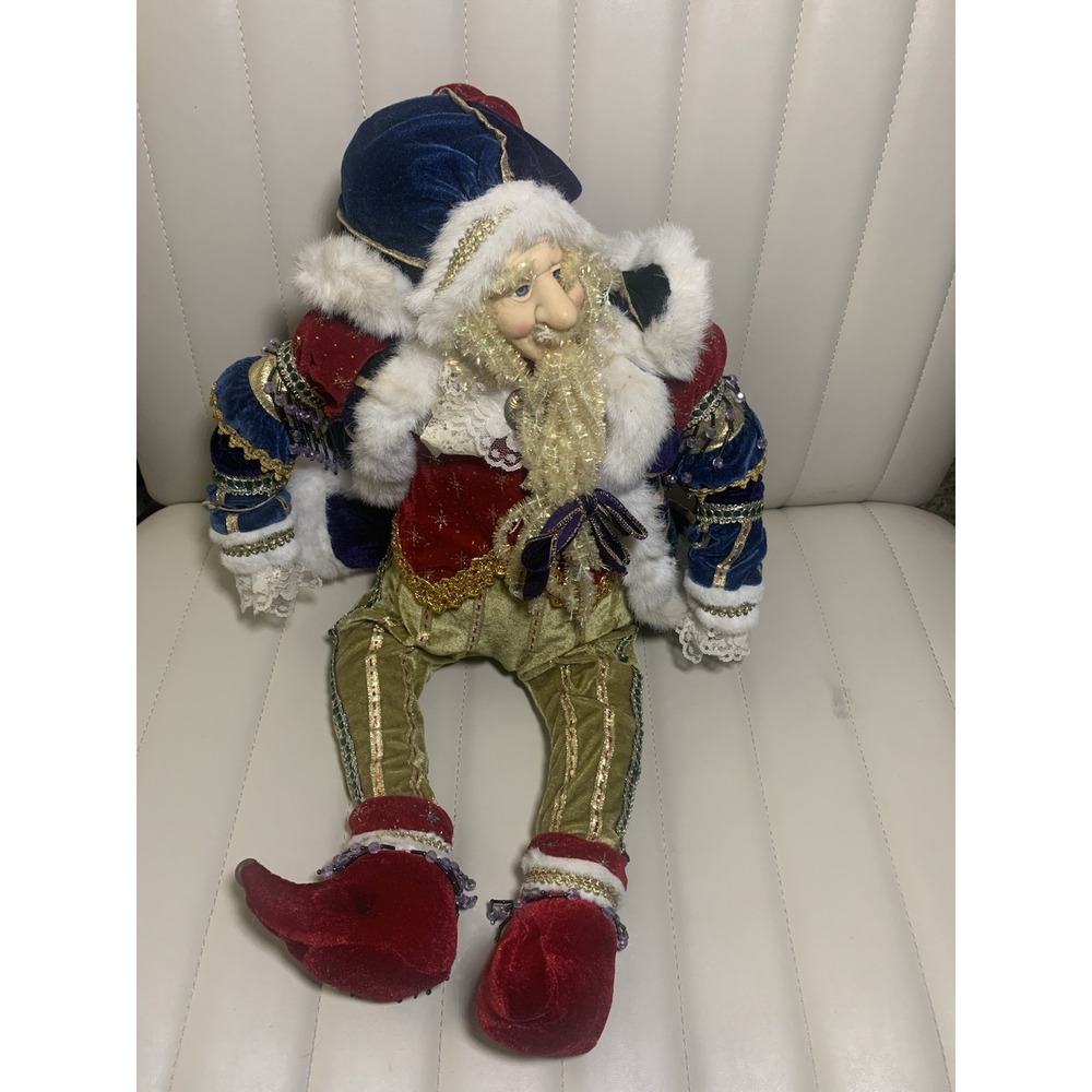 Vintage HOUSE OF LLOYD "COLORFUL‎ SANTA SHELF SITTER"